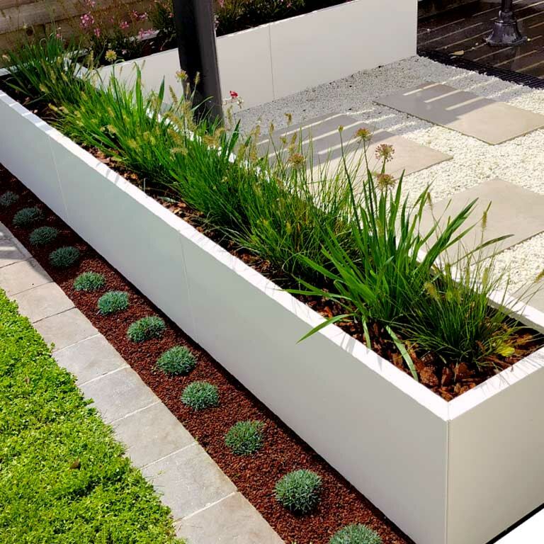 Jardinera de acero con tratamiento electrostático Texas xxl 320 x 40 cm